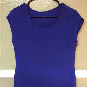 Bright Solid Blue Blouse