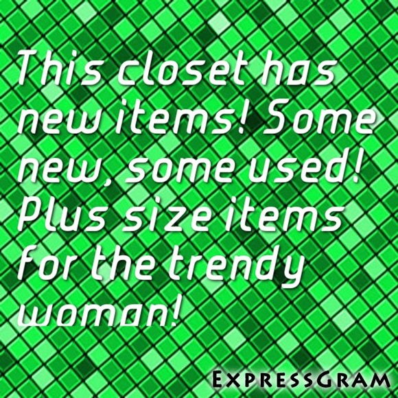 Check out my closet for used or brand new items!