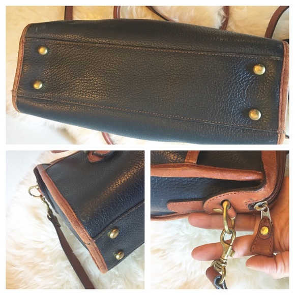 Classic Navy Leather Crossbody - Picture 3 of 4