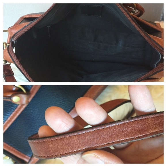 Classic Navy Leather Crossbody - Picture 4 of 4