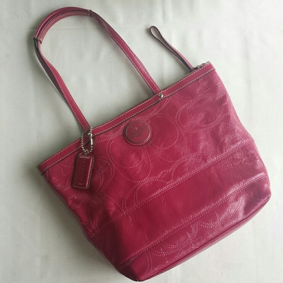 Magenta Coach handbag