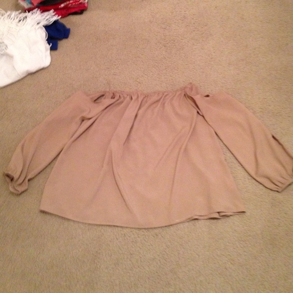 Tan shirt