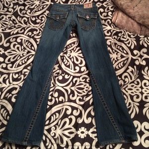 True Religion Joey Big T blue jeans. Size 24.