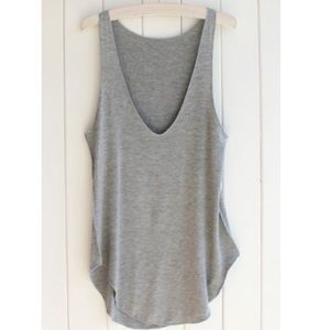 Sleeveless V Neck Loose Tank Top