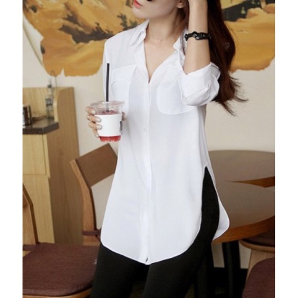 Loose long sleeve blouse