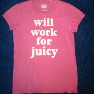 Juicy shirt worn once (if at all)
