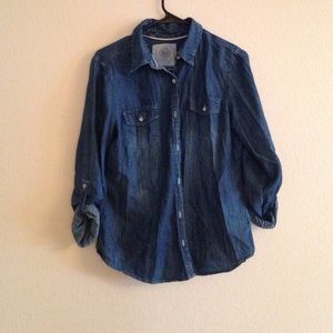 Button Up Jean Shirt
