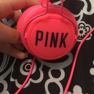 PINK Victoria's Secret headphones
