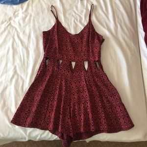 Top shop romper with cutouts