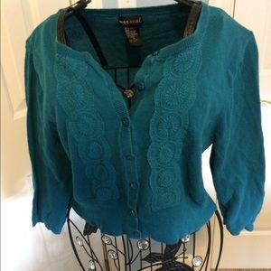 Teal cardigan