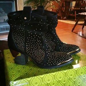 Black & Gold Booties