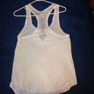 Plain white tank with sequence