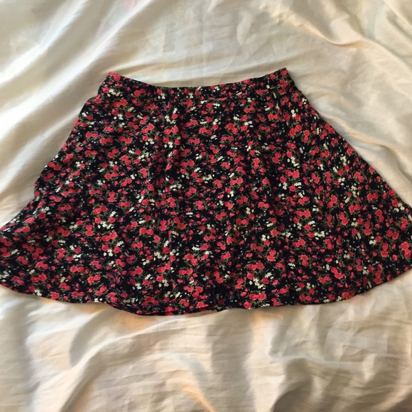 PacSun Skirts Pacsun La Hearts Floral Skater Skirt Poshmark
