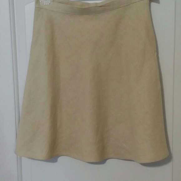Gap Linen Tan Skirt 1