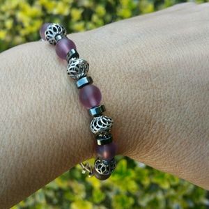 Quartz/Silver Bracelet