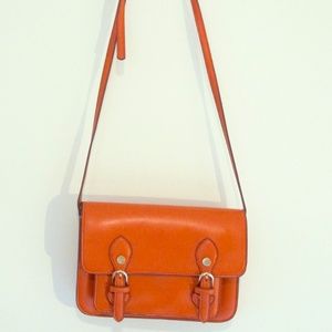 Trendy orange handbag! WORN ONCE!