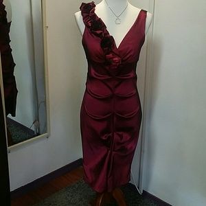 Burgundy cocktail Dress