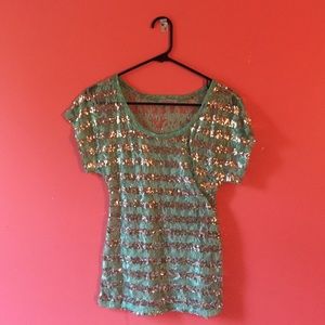 Charlotte Russe Sparkly Top