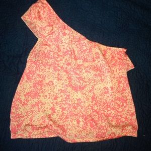 One shoulder fancy top