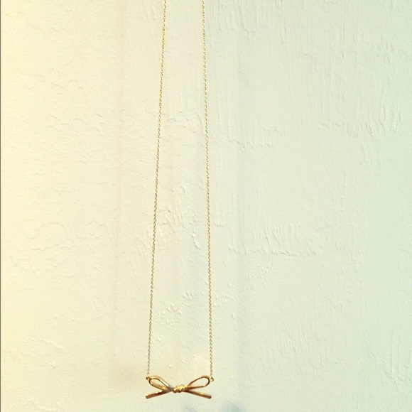 Kate Spade New York Skinny Mini Long Bow Necklace