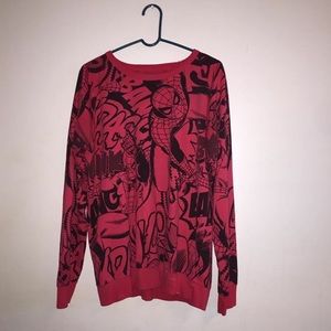 Hot topic Spider-Man crew neck