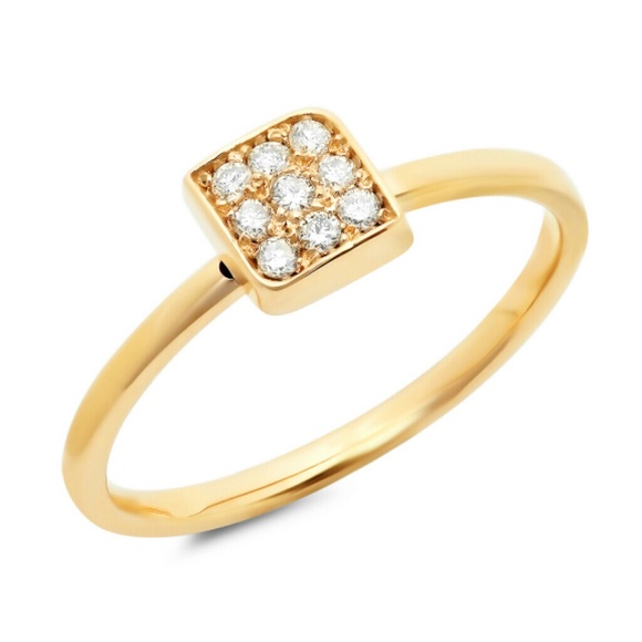 Trendy Square Diamond Fashion Ring