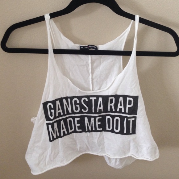 Brandy Melville Gangsta Rap Cropped Tank
