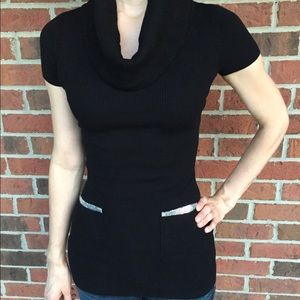 INC Studded Pocket Cowl Neck Sweater