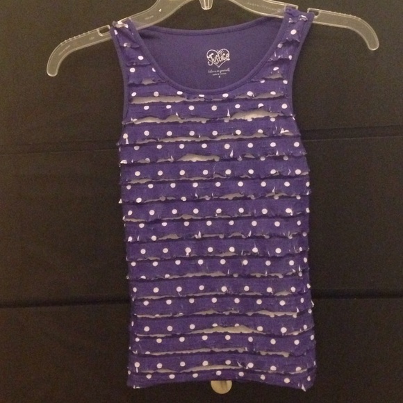 Purple ruffle shirt - Picture 1 of 2