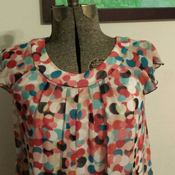 -Reduced- Multi colored FUN polka dot dress