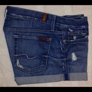 ⭐️7 For All Mankind⭐️ Denim Rolled Cuff Short