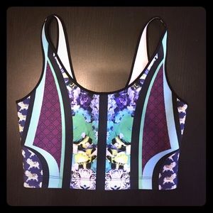 Clover Canyon neoprene cropped top size S