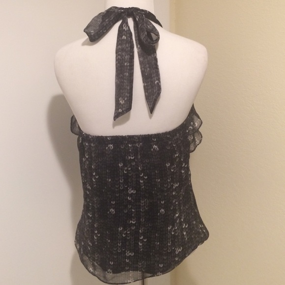 Sequin Print Ruffle Halter - Picture 3 of 3