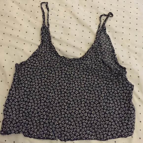 Brandy Melville cropped flower print tank