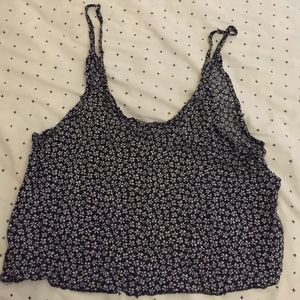 Brandy Melville cropped flower print tank