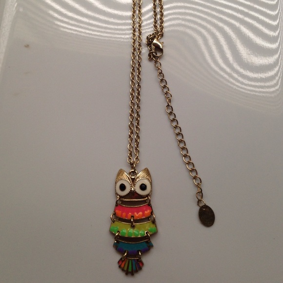 Claire's colorful Owl Necklace