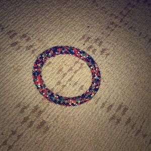 Bracelet i got from africa. Beaded, not flexible