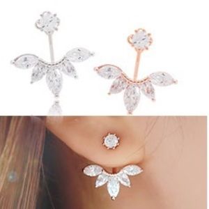 Rose gold Ear clips studs