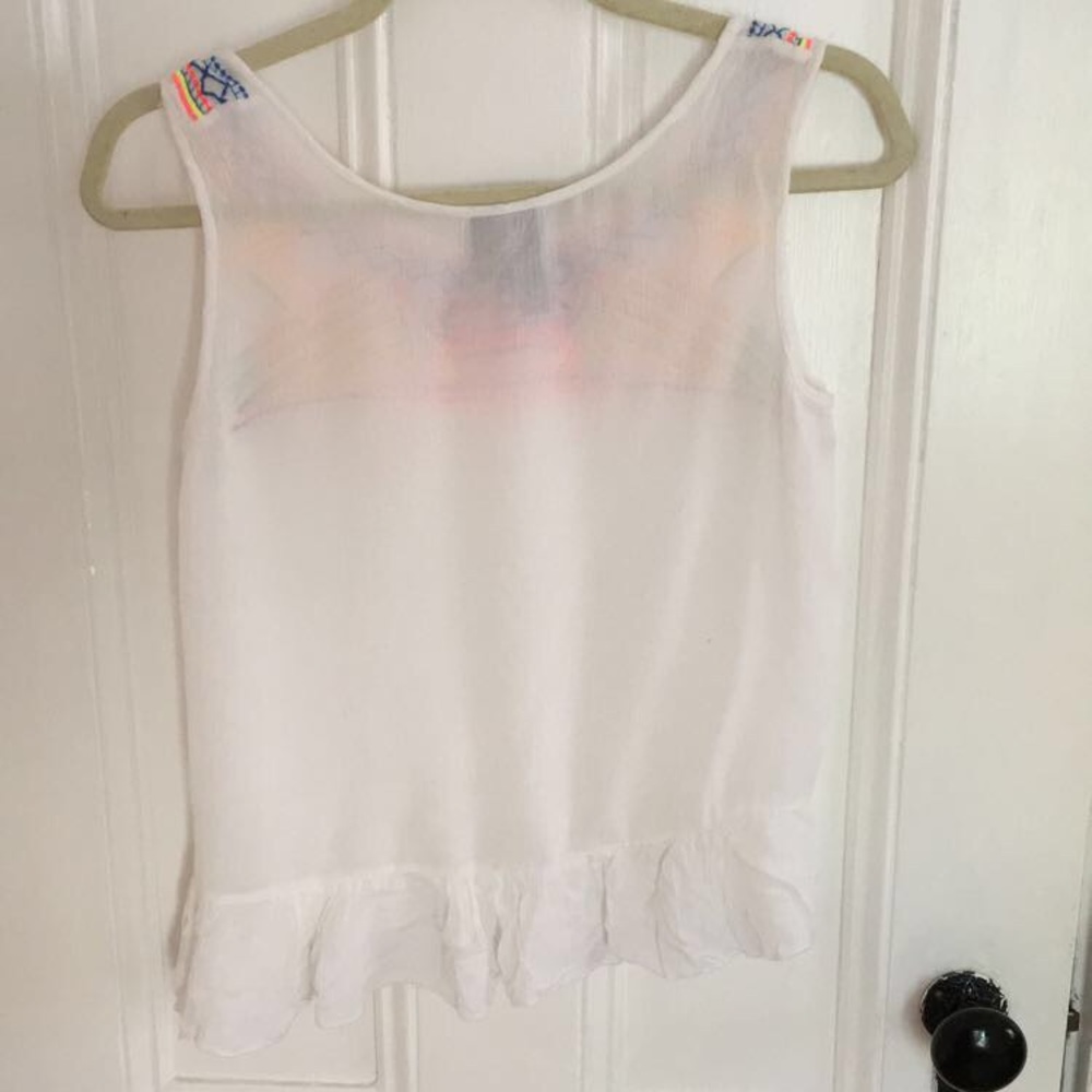 White embroided blouse - Picture 2 of 3