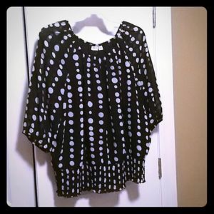 Polka dot blouse