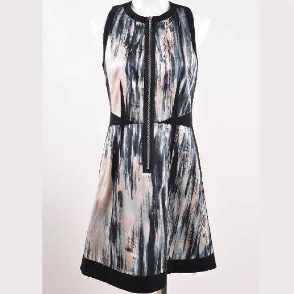 Rebecca Taylor Silk Graphic Print Dress