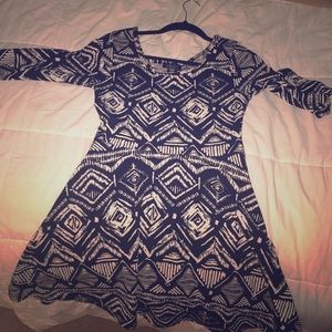 Tribal skater dress