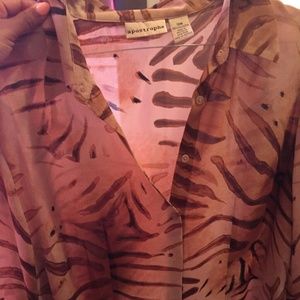 Animal Print Top and Skirt set