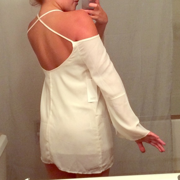 White off the shoulder dress