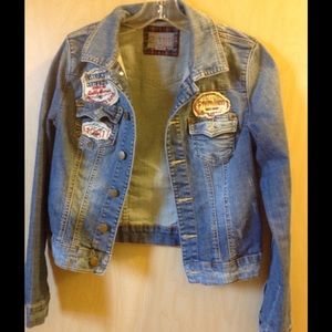 Forever 21 Distressed Denim Jacket