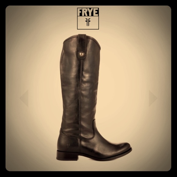 Frye Boots - FRYE Black Melissa Button Extended Calf