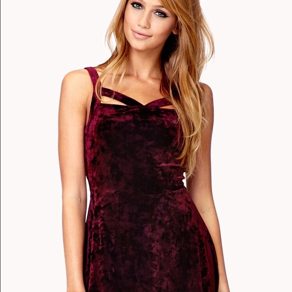 Forever 21 velvet dress
