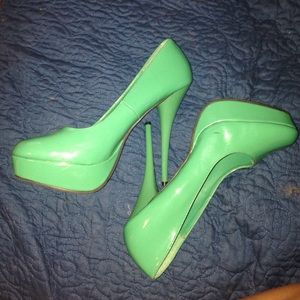 Turquoise heels
