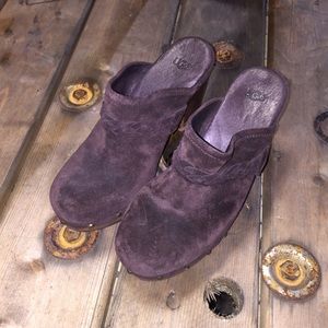 Ugg slip on clog in brown