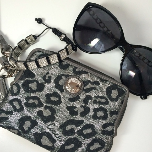 Coach Clutches & Wallets - 🎉LOWEST PRICE🎉 Coach Silver Ocelot Wristlet